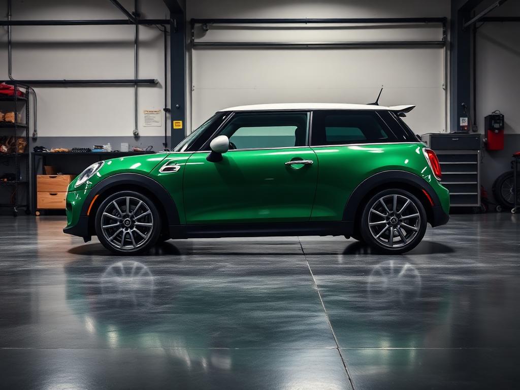 Mini Cooper S in workshop for remap