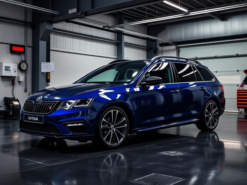 Skoda Octavia vRS in workshop for remap