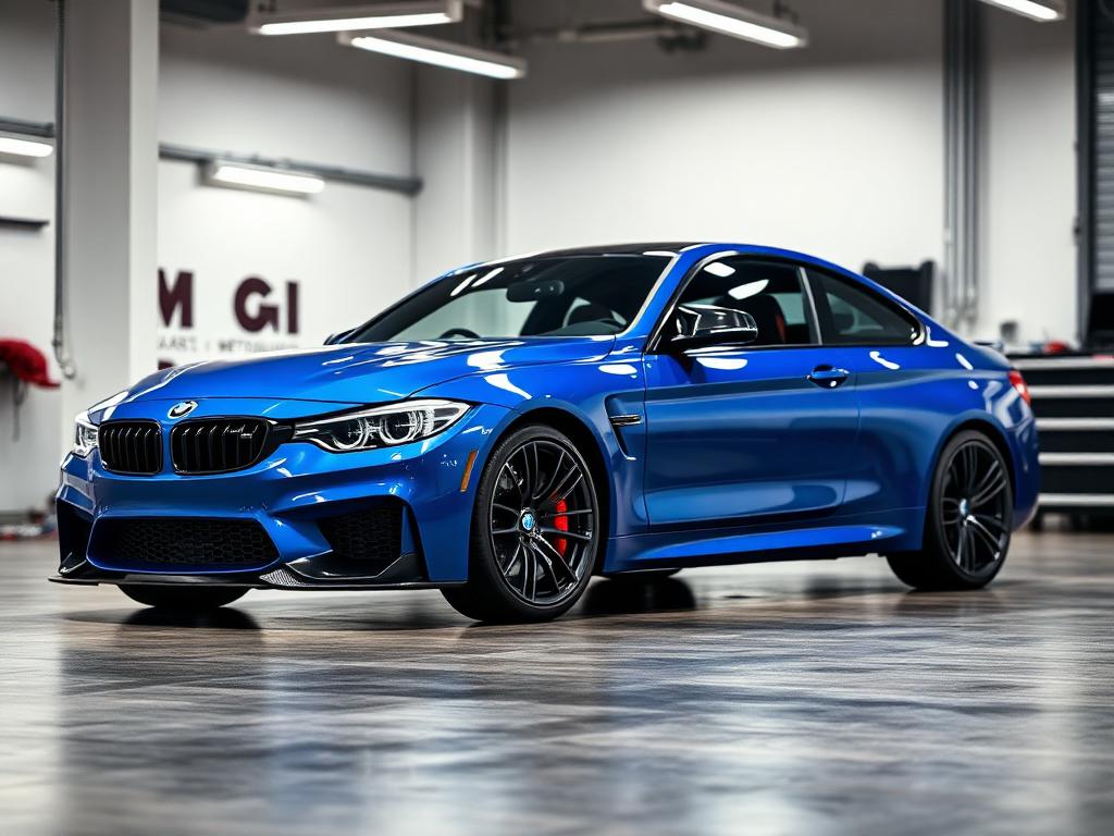 BMW M3 in workshop during Stage 1 remap