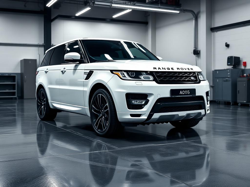 Range Rover Sport in workshop for remap