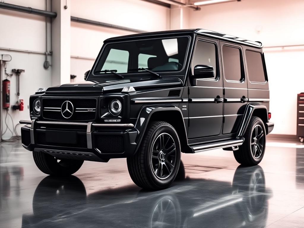 Mercedes G-Wagen in tuning workshop